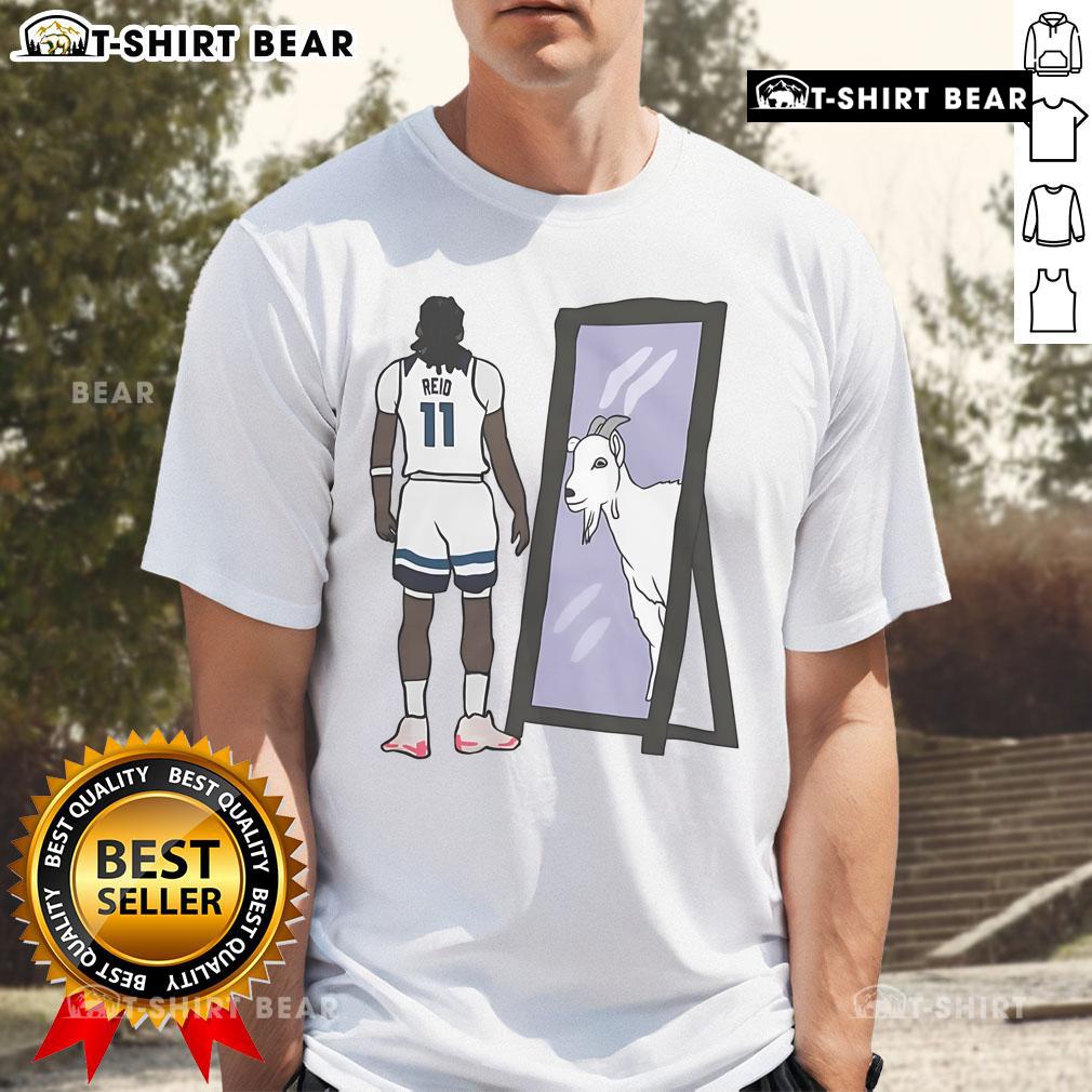 Top Naz Reid Mirror Goat T Shirt Top Naz Reid Mirror Goat T-Shirt featuring a stylish graphic design celebrating basketball legend Naz Reid.