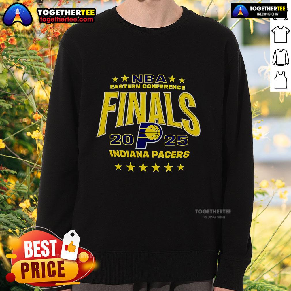 Top Nba Eastern Conference Finals 2025 Indiana Pacers Sweatshirt Top NBA Eastern Conference Finals 2025 Indiana Pacers sweatshirt featuring team logo and vibrant colors.