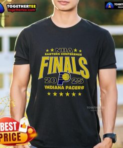 Top NBA Eastern Conference Finals 2025 Indiana Pacers T-Shirt featuring team logo and vibrant colors for fans.
