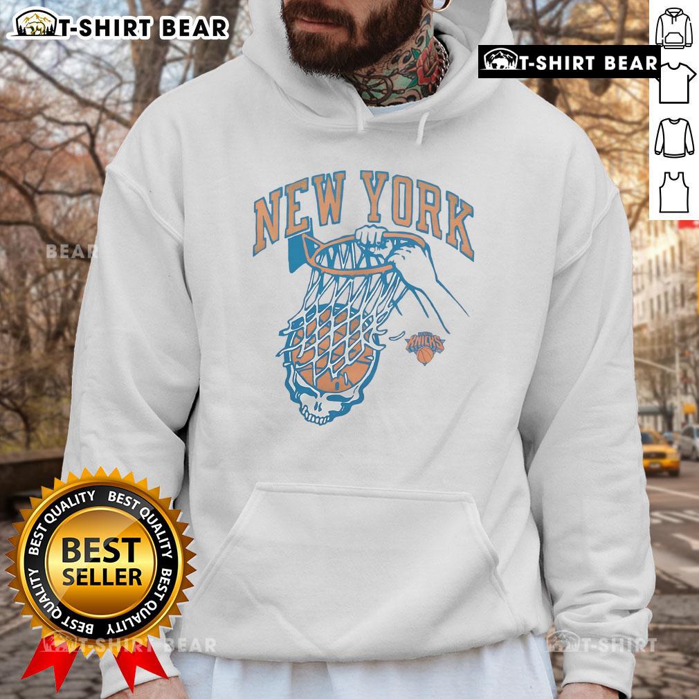 Top Nba X Grateful Dead X Knicks Hoodie Top NBA X Grateful Dead X Knicks hoodie featuring vibrant graphics, perfect for fans combining sports and music style.