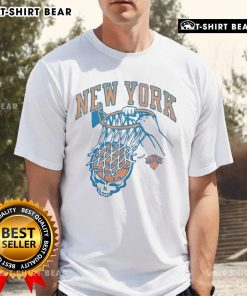 Top NBA x Grateful Dead x Knicks T-shirt featuring vibrant graphics and a unique design for fans of basketball and music.