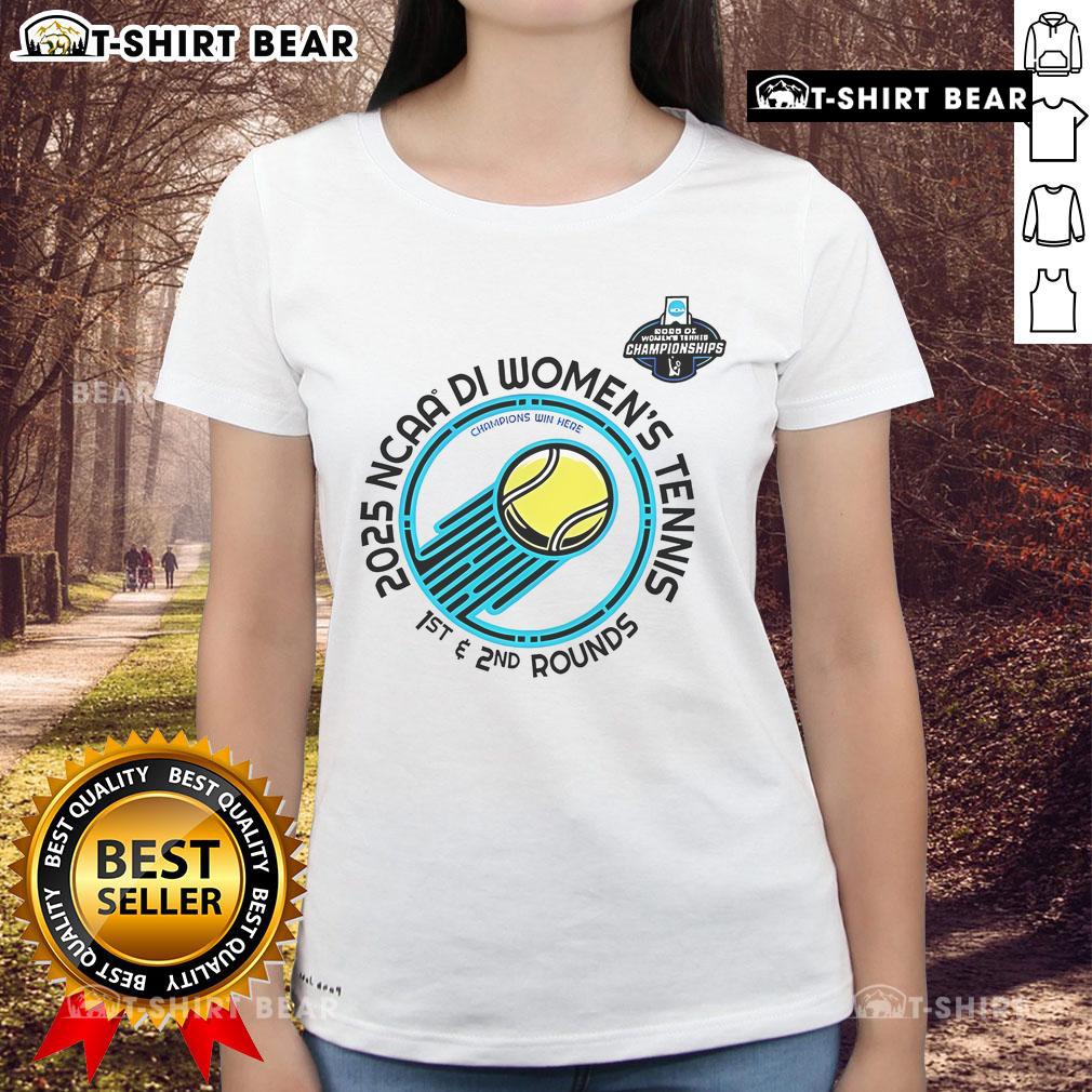 Top Ncaa Division I Women'S Tennis 1St 2Nd Rounds Champion Ladies Tee Alt Text: Top NCAA Division I Women's Tennis 1st 2nd Rounds Champion Ladies Tee showcasing vibrant design and athletic style.