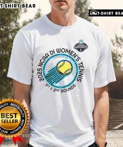 Alt Text: Top NCAA Division I Women's Tennis 1st 2nd Rounds Champion T-Shirt featuring vibrant graphics and team spirit design.