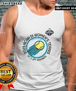 Top NCAA Division I Women's Tennis 1st 2nd Rounds Champion tank top featuring vibrant design and team logo.