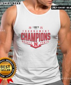 Top Nebraska Huskers 2025 Big Ten Baseball Conference Tournament Champions Playoff Pitch Tank Top in vibrant red.