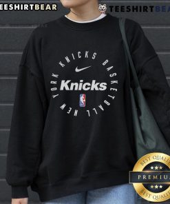Cozy Top New York Knicks Basketball Logo Sweatshirt featuring bold team logo on a stylish design, perfect for fans.
