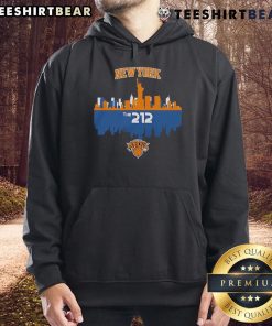 Alt Text: Top New York Knicks The 212 Skyline Hoodie featuring iconic NYC skyline design and vibrant team colors.