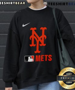 Top New York Mets Authentic Collection MLB sweatshirt in blue, featuring team logo and comfortable design for fans.