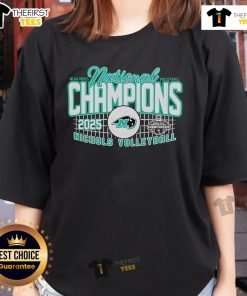 Top Nichols 2025 NCAA Men's Volleyball National Champions ladies tee showcasing team pride and championship spirit.