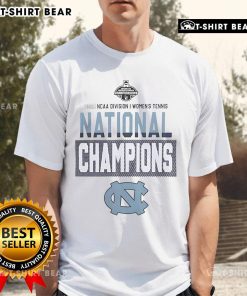 Top North Carolina Tar Heels 2025 NCAA DI Women's Tennis National Champions T-Shirt featuring team colors and logo.