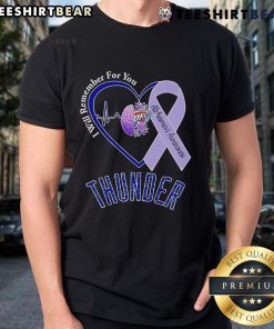 Top OKC Thunder Alzheimer's Awareness ribbon T-shirt featuring a heartfelt message to support Alzheimers research and awareness.