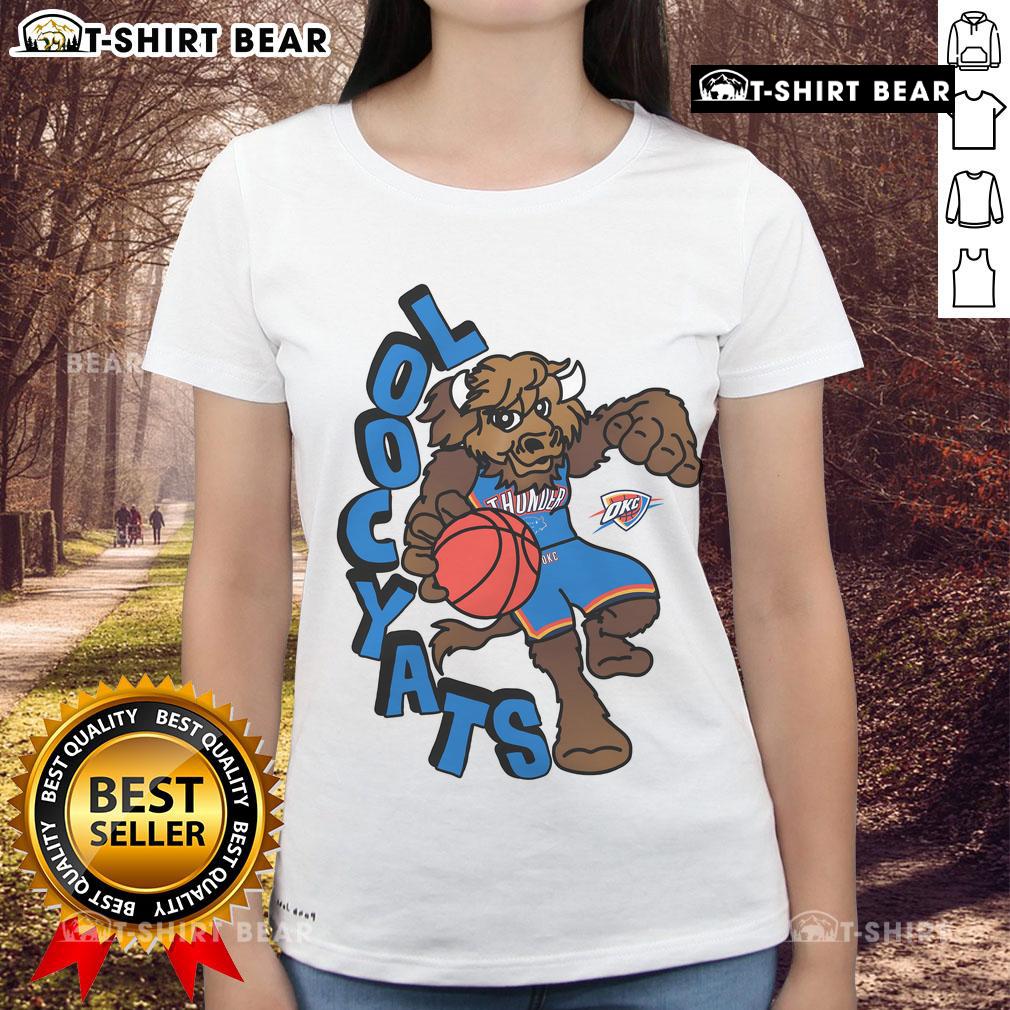 Top Oklahoma City Thunder Stadium Essentials Nba X Staycool Mascot Ladies Tee Top Oklahoma City Thunder stadium essentials: NBA Staycool mascot ladies' tee featuring vibrant team colors.