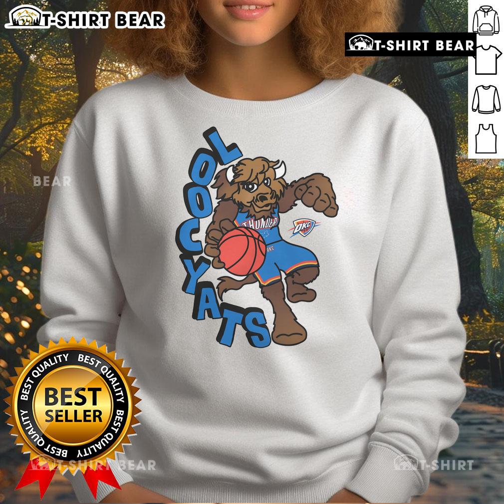 Top Oklahoma City Thunder Stadium Essentials Nba X Staycool Mascot Sweatshirt Staycool mascot sweatshirt featuring Oklahoma City Thunder essentials for NBA fans, perfect for game day attire.