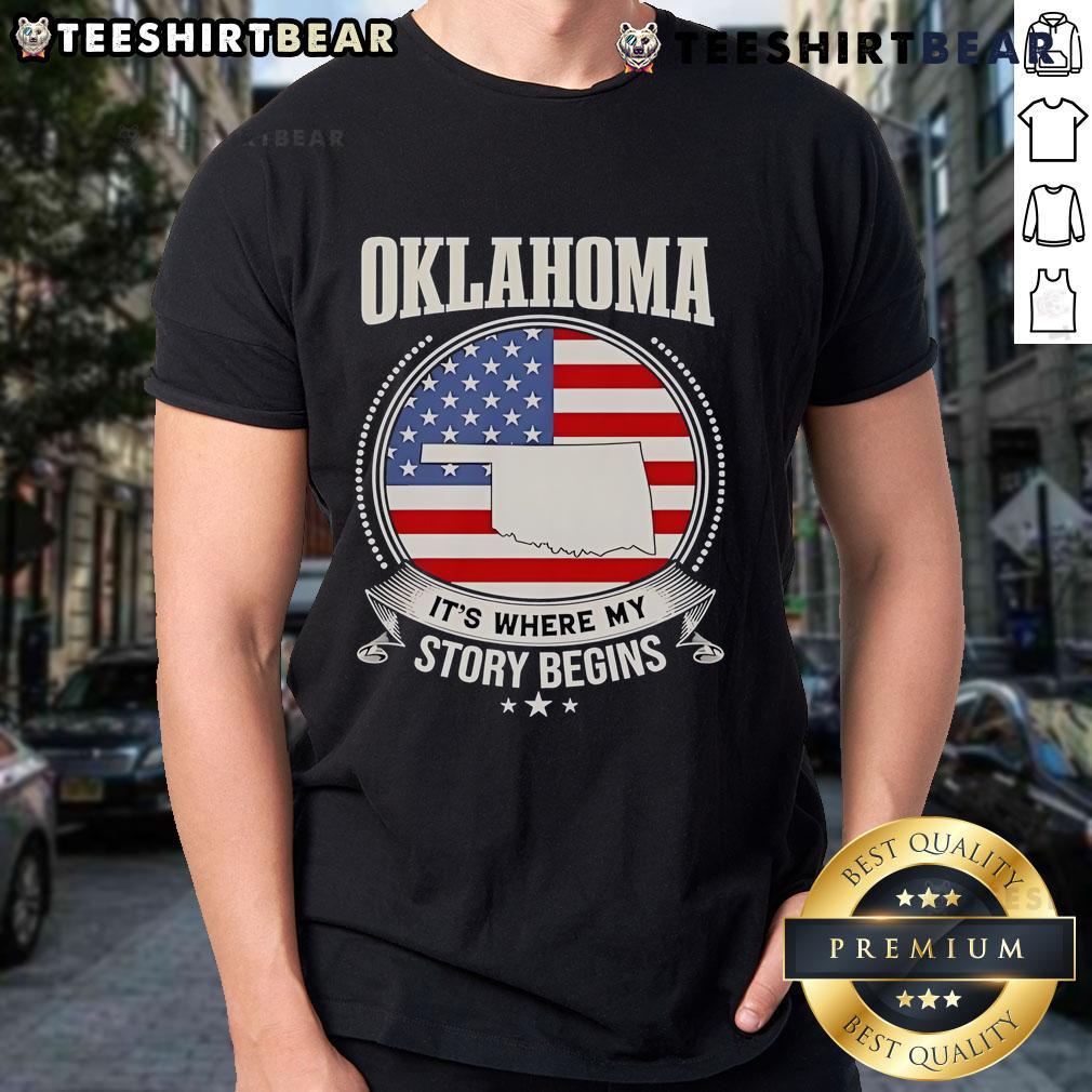 Top Oklahoma It'S Where My Story Begins Usa T Shirt Top Oklahoma 'It's Where My Story Begins' USA T-shirt design featuring a stylish graphic and vibrant colors.