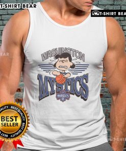 Top Peanuts Lucy X Washington Mystics tank top featuring vibrant graphics and a stylish design for fans.