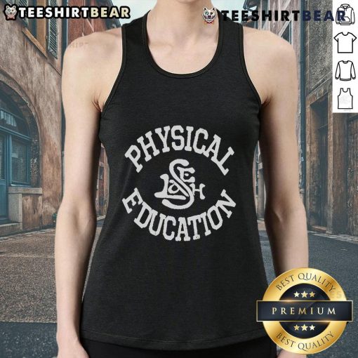 Top Physical Education tank top in vibrant colors, perfect for workouts and sports activities, showcasing comfort and style.