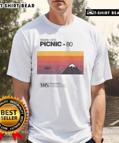 Top Picnic 80 VHS Holiday Season T-Shirt featuring retro design, perfect for festive gatherings and nostalgic style.