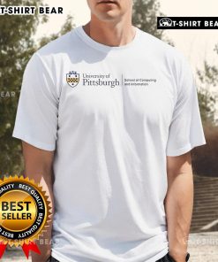 Top Pitt Panthers Sci Graduation T-Shirt in navy blue, featuring the Pitt logo and graduation cap design.