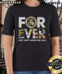 Top Pittsburgh Steelers, Pirates, and Penguins Forever tee for ladies, celebrating Pittsburgh sports pride and unity.