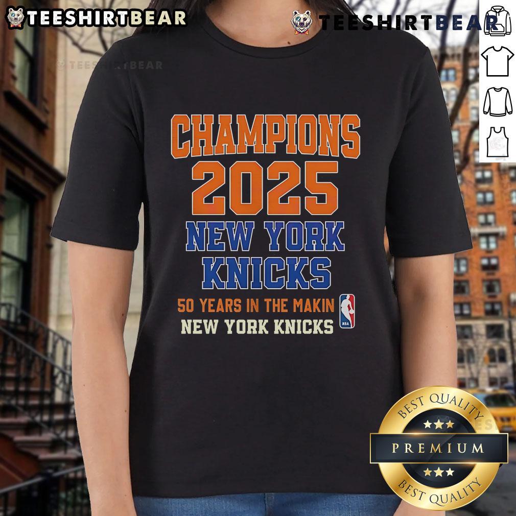 Top Playoffs New York Knicks Champions Years In The Making Ladies Tee New York Knicks Champions Years in the Making ladies tee showcasing team pride and playoff spirit.