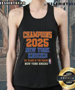 Top Playoffs New York Knicks Champions Years in the Making tank top featuring team colors and logo, perfect for fans.