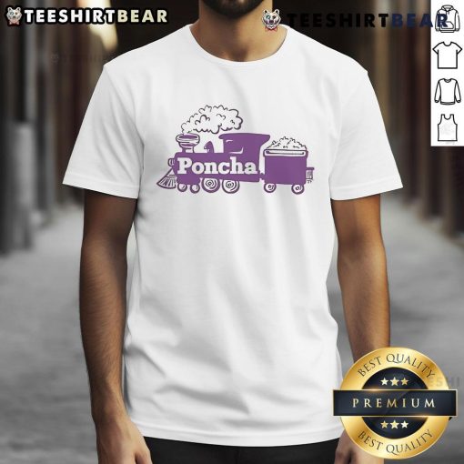 Top Poncha Train Fleurty Girl T-Shirt featuring vibrant design and comfortable fit, perfect for casual outings.