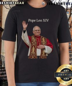 Stylish Top Pope Leo XIV Ladies Tee featuring a vibrant graphic design, perfect for fashion-forward fans of Pope Leo XIV.