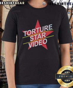 Top Puppet Combo Torture Star video ladies tee featuring unique graphic design for fans of horror gaming apparel.