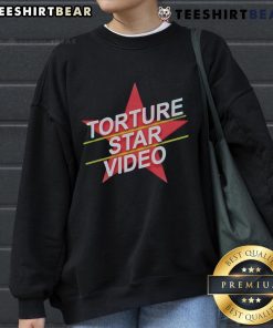 Top Puppet Combo Torture Star video sweatshirt featuring unique graphics for horror game enthusiasts.