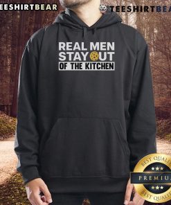Top Real Men Stay Out of the Kitchen hoodie featuring a pickleball design, perfect for sports enthusiasts.