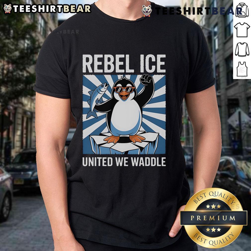Top Rebel Ice United We Waddle T Shirt Top Rebel Ice United We Waddle T-Shirt featuring a fun design and vibrant colors, perfect for casual wear.