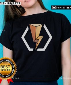 Alt Text: Top Retroware Blitz Logo Ladies Tee showcasing a stylish design for retro gaming enthusiasts.