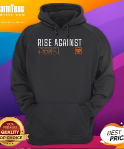 Top Rise Against Ricochet Laser Hoodie featuring a bold graphic design and comfortable fit, perfect for casual wear.