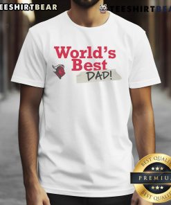 Alt Text: Top Rutgers Scarlet Knights World's Best Dad T-Shirt featuring bold team colors and graphics for proud fathers.