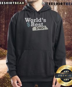 Top Seattle Kraken World's Best Dad Hoodie featuring team colors and logo, perfect gift for hockey-loving fathers.