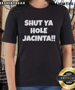 Top Shut Ya Hole Jacinta Ladies Tee in vibrant colors, showcasing a stylish design perfect for casual wear.