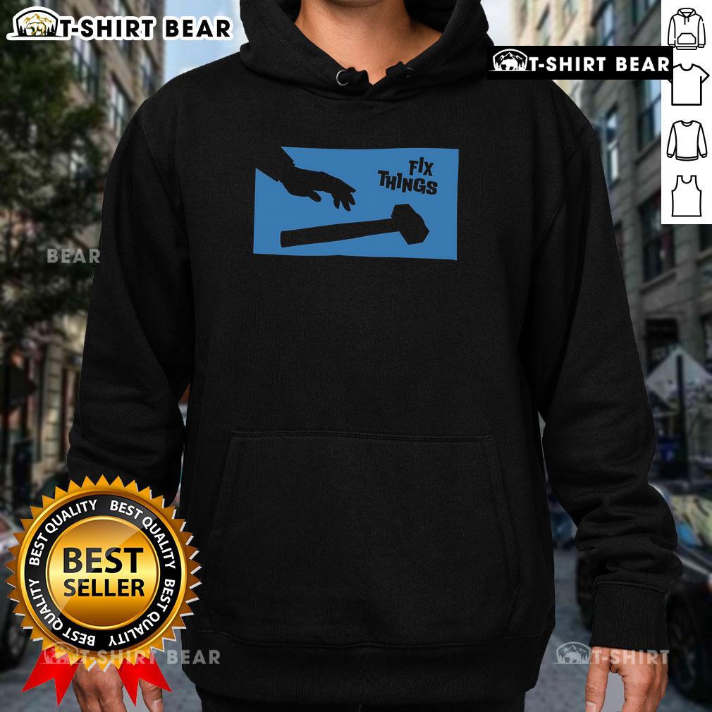 Top Sir Fix A Lot Fix Things Hammer Hoodie Top Sir Fix A Lot hoodie featuring a hammer graphic, perfect for DIY enthusiasts and home repair lovers.