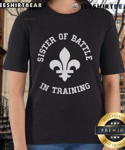 Alt Text: Top Sister of Battle in Training Ladies Tee featuring a strong design for female gamers and enthusiasts.