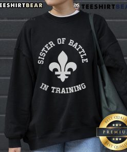 Alt Text: Top Sister of Battle in Training sweatshirt featuring bold graphics and a stylish design for gaming enthusiasts.