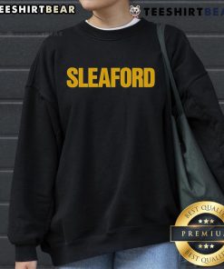 Alt Text: Top Sleaford Mods Logo Sweatshirt featuring bold graphic design, perfect for fans of the British punk duo.