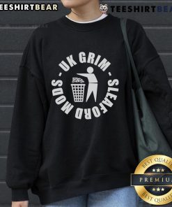 Alt Text: Top Sleaford Mods UK Grim Sweatshirt featuring bold graphics and a stylish design for fans of the band.