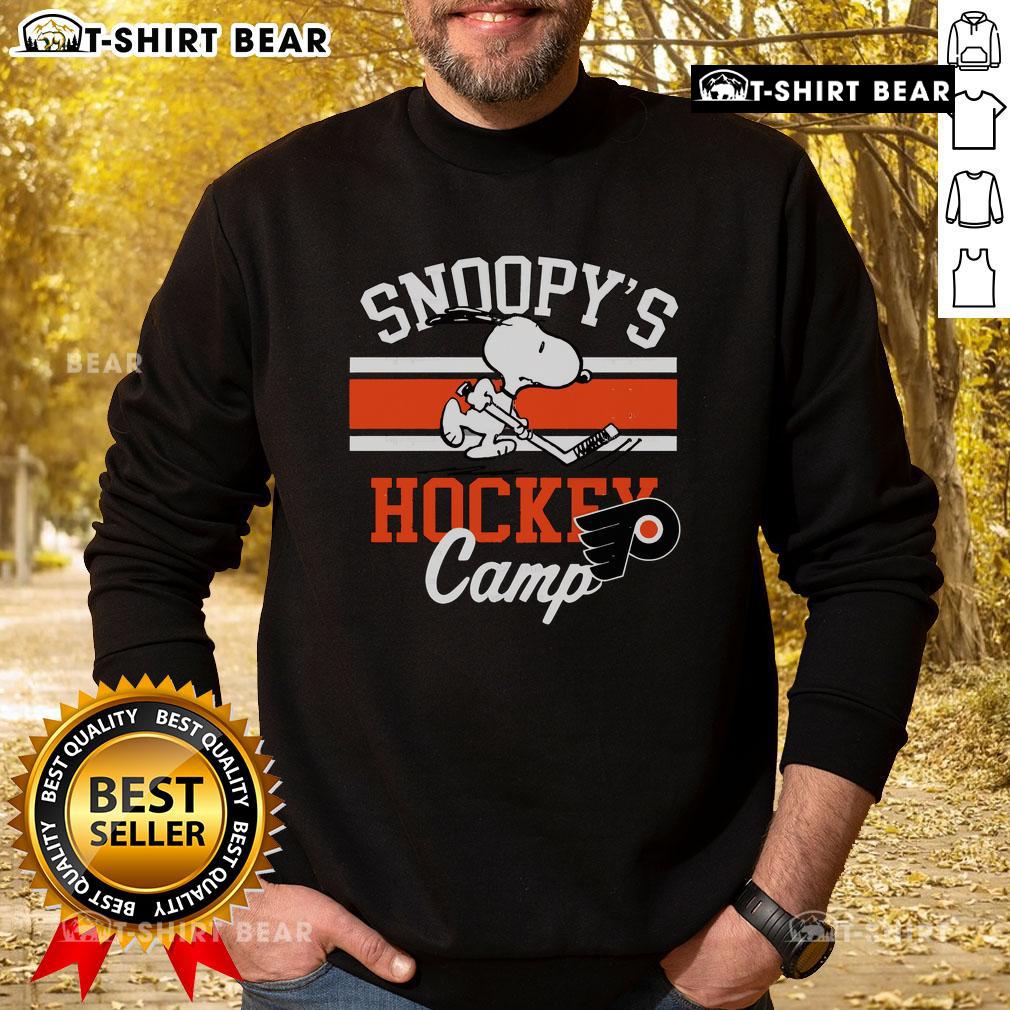 Top Snoopy Philadelphia Flyers Snoopy's Hockey Camp Snoopy NHL All Teams Sweatshirt