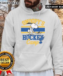 Alt Text: Snoopy NHL All Teams hoodie from Top Snoopy St. Louis Hockey Camp featuring colorful Snoopy design.