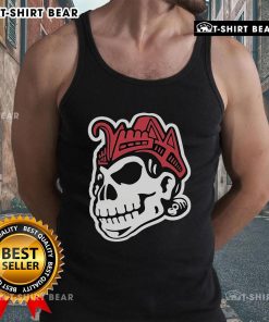 Top SoM Skull Decorative Pillowcase Tank Top featuring a stylish skull design, perfect for trendy home decor and fashion.