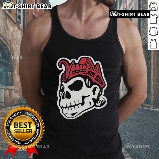 Top SoM Skull Decorative Pillowcase Tank Top featuring a stylish skull design, perfect for trendy home decor and fashion.