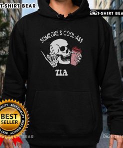 Cool Auntie Club hoodie featuring a stylish skull and skeleton design, perfect for trendy fashion lovers.