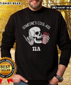 Cool Auntie Club sweatshirt featuring a stylish skull skeleton design, perfect for trendy and fun-loving aunts.