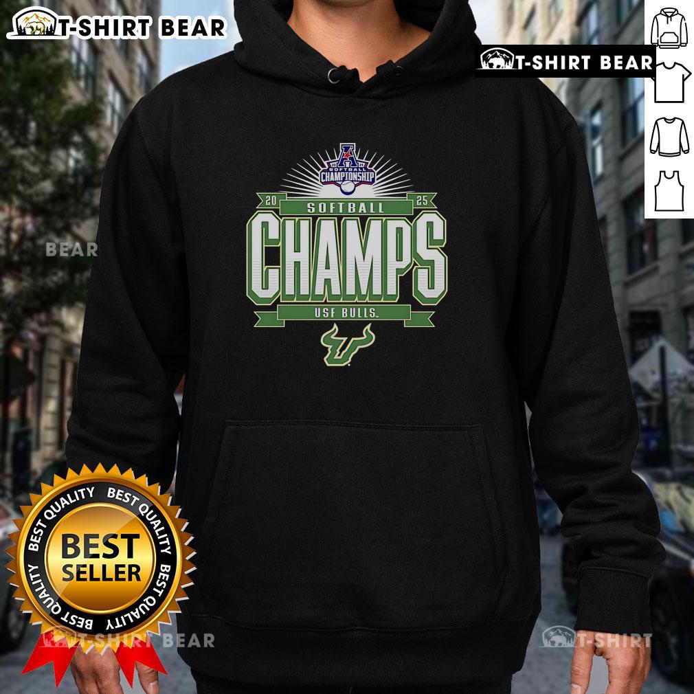 Top South Florida Bulls 2025 AAC Softball Conference Tournament Champions Hoodie Top South Florida Bulls 2025 AAC Softball Conference Tournament Champions hoodie featuring team colors and logo.