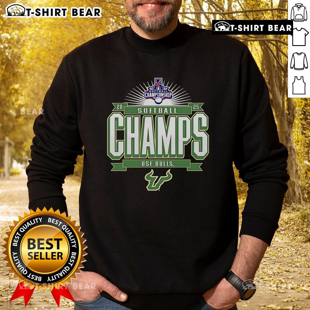 Top South Florida Bulls 2025 AAC Softball Conference Tournament Champions Sweatshirt Top South Florida Bulls 2025 AAC Softball Conference Tournament Champions sweatshirt featuring team colors and logo.