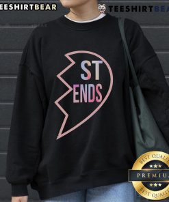 Top St End BFF Heart Sweatshirt for Best Friends - Matching 2nd Part Design for Friendship Gifts